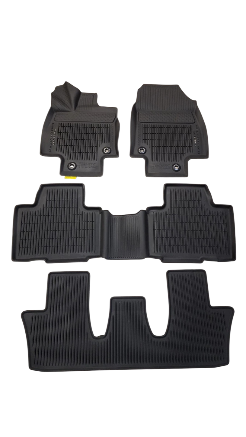 TOYOTA GRAND HIGHLANDER 2024-2026 7-PASSANGER ALL WEATHER FLOOR MATS