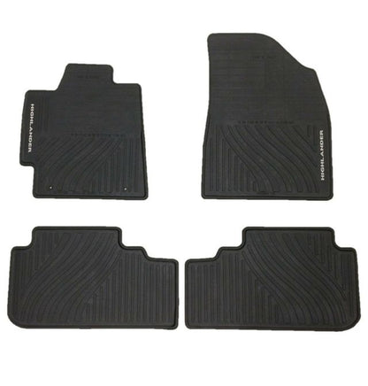 Genuine Toyota 2008-2013 Toyota Highlander Black Rubber All Weather Floor Mats P