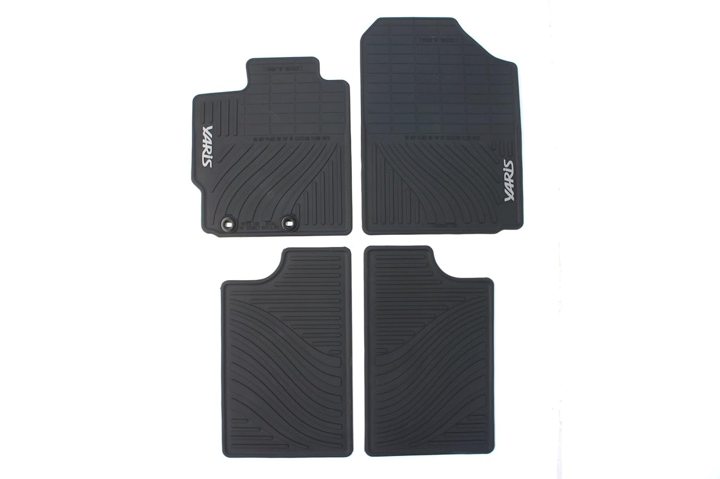 RUBBER FLOOR MATS OEM YARIS HATCHBACK  & SEDAN 2012-14 ALL WEATHER  ( SET OF 4)