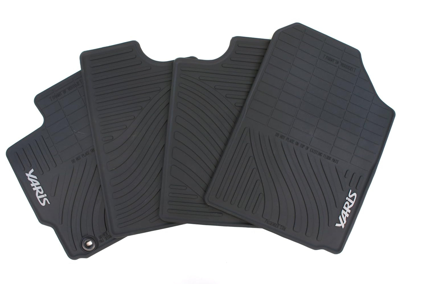 RUBBER FLOOR MATS OEM YARIS HATCHBACK  & SEDAN 2012-14 ALL WEATHER  ( SET OF 4)
