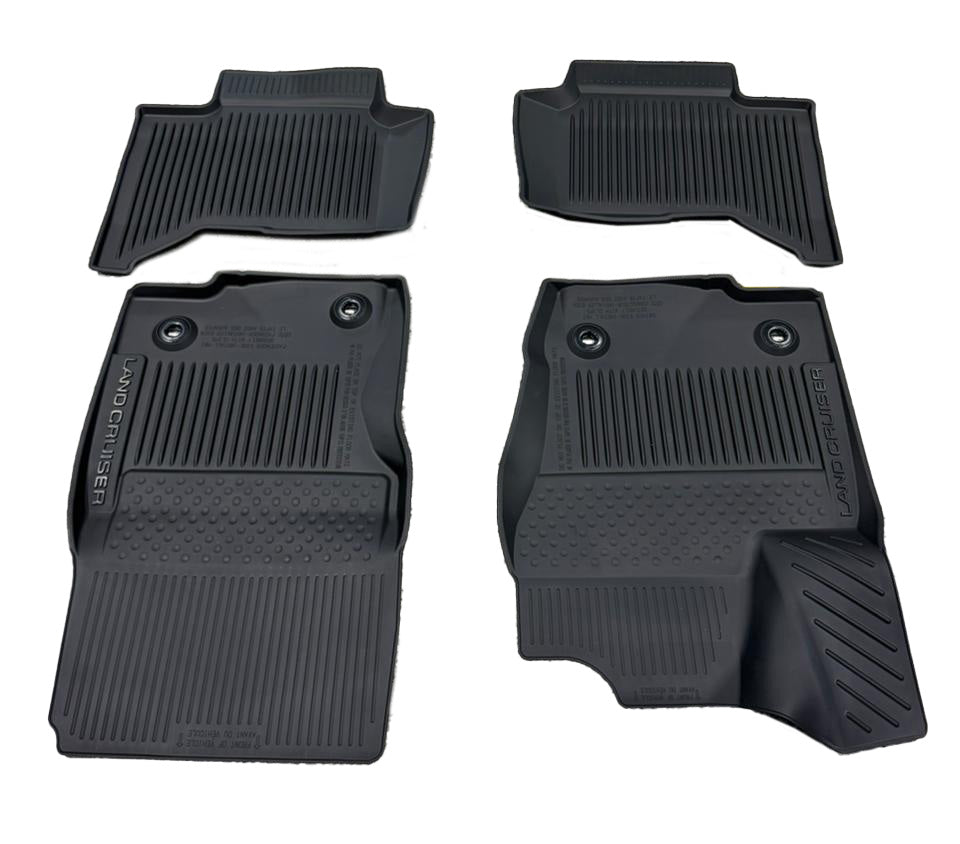 2024-2025 LAND CRUISER ALL WEATHER RUBBER FLOOR LINERS GENUINE PT908-60240-20