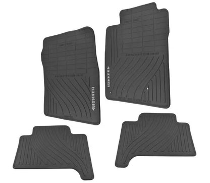 RUBBER FLOOR MATS SET 03-09 4RUNNER ALL WEATHER 4PC SET GENUINE PT908-89090-20