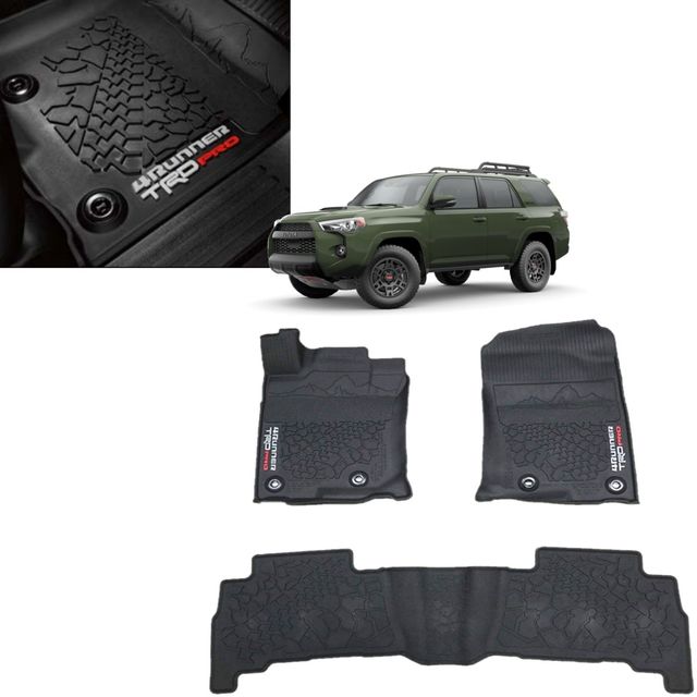 Genuine Toyota 4Runner TRD Pro All Weather Floor Liners/Mats PT908-89200-02
