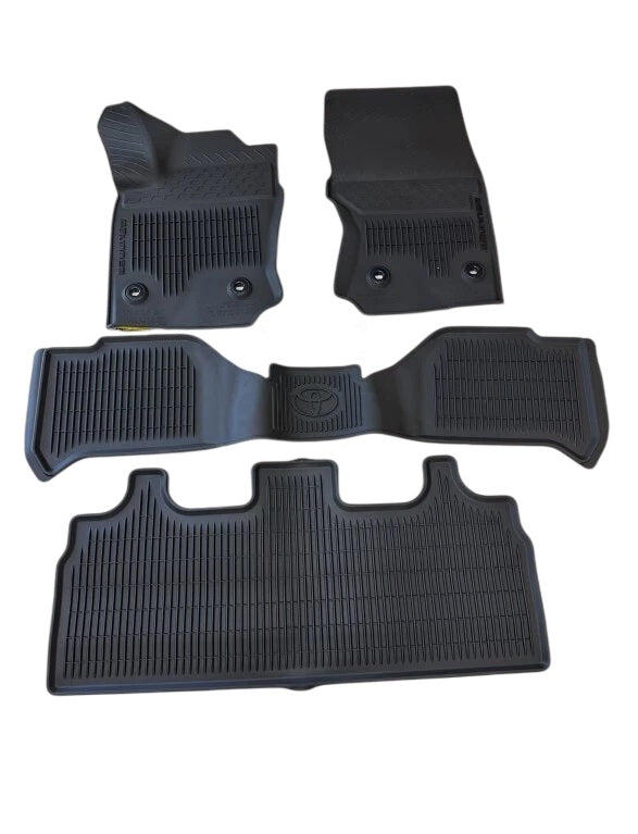 2025-2026 4RUNNER NON HYBRID W/3RD ROW ALL WEATHER FLOOR LINER MATS OEM TOYOTA