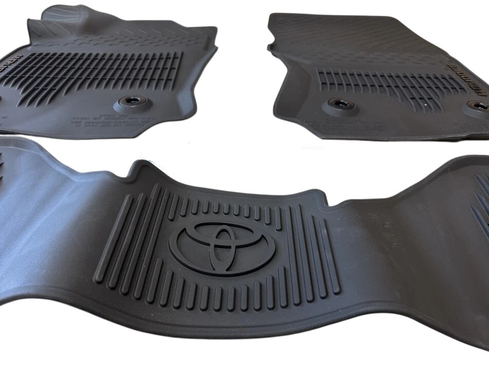 2025-2026 4RUNNER NON HYBRID W/3RD ROW ALL WEATHER FLOOR LINER MATS OEM TOYOTA