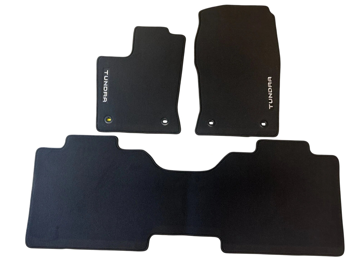 OEM 2022-2025 TUNDRA CREWMAX OEM BLACK CARPET FLOOR MATS PT919-34220-20 GENUINE
