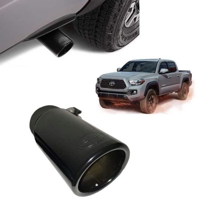 Genuine Toyota 2005-2020 Tacoma Black Chrome Exhaust Tip PT932-35180-02