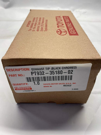 Genuine Toyota 2005-2020 Tacoma Black Chrome Exhaust Tip PT932-35180-02