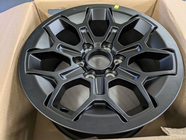 Genuine Toyota 2024 + Tacoma TRD PRO Flat Black 18" Wheel PT946-35240-2F