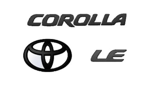 2020-2024 TOYOTA COROLLA LE BLACKOUT EMBLEM OVERLAY KIT GEN OEM PT948-02200-02