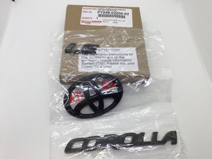 2020-2024 TOYOTA COROLLA LE BLACKOUT EMBLEM OVERLAY KIT GEN OEM PT948-02200-02