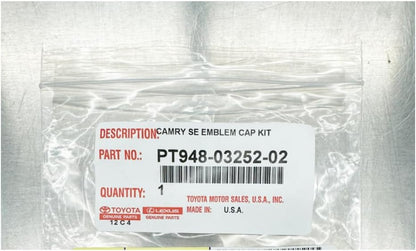 2025-2026 CAMRY SE HEV BLACKOUT EMBLEM OVERLAY KIT GENUINE TOYOTA ACCESSORY
