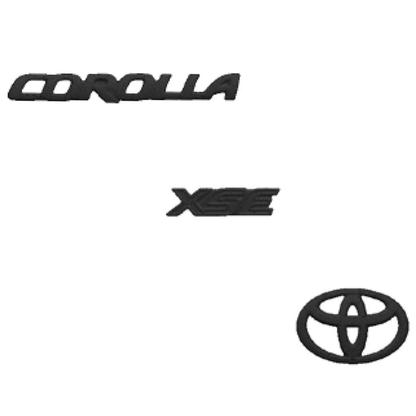 2019-2024 TOYOTA COROLLA HATCHBACK XSE BLACKOUT EMBLEM OVERLAY KIT GENUINE OEM