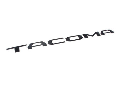 2016-2023 TOYOTA TACOMA RAISED FLAT BLACK TAILGATE EMBLEMS INSERT GENUINE OEM