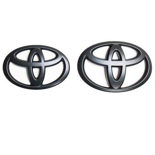 2010-2024 Toyota 4Runner Black Emblems PT948-89190-02 2PC Blackout Overlay Badge
