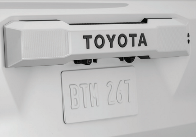 Genuine Toyota 2025 + 4Runner Matte Black Tailgate Letter Inserts PT948-89253-02