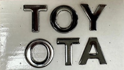 Genuine Toyota 2025 + 4Runner Matte Black Tailgate Letter Inserts PT948-89253-02