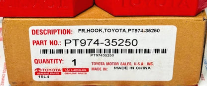 2024 Tacoma & 2025 4Runner Genuine Toyota OEM Red Front Tow Hooks PT974-35250