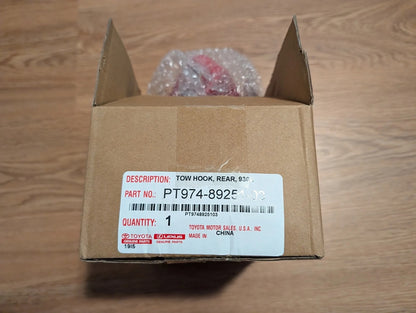 2025 2026 Toyota 4Runner Red Rear Right Tow Hook PT974-89251-03
