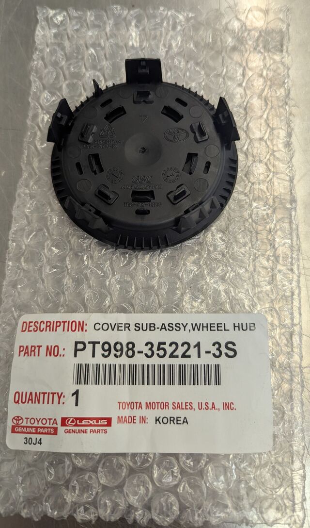 Genuine Toyota TRD Wheel Center Cap Black w/Silver Lettering 2022 + Tundra 2024