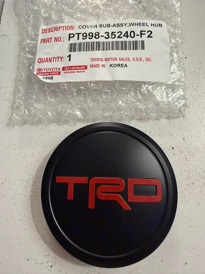 2024-2026 Toyota 4Runner Tacoma TRD OEM Black Center Cap PT998-35240-F2