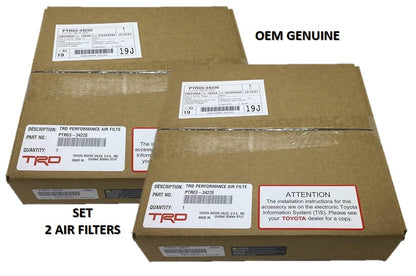 Toyota 3.4L 3445cc V6 Tundra 22-24 Sequoia 23-24 TRD PERFORMANCE AIR FILTER SET