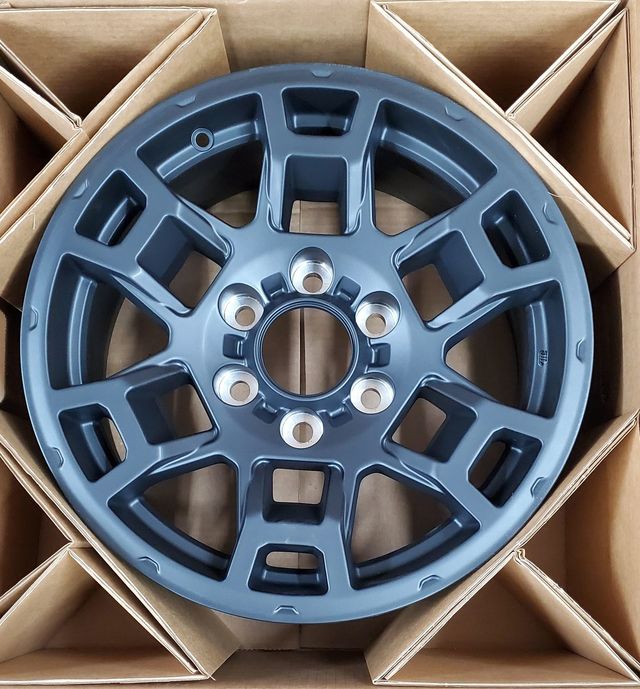 2010-2024 4RUNNER TRD PRO 17" ALLOY 6 SPOKE MATTE BLACK WHEEL OEM