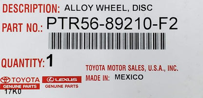 2010-2024 4RUNNER TRD PRO 17" ALLOY 6 SPOKE MATTE BLACK WHEEL OEM