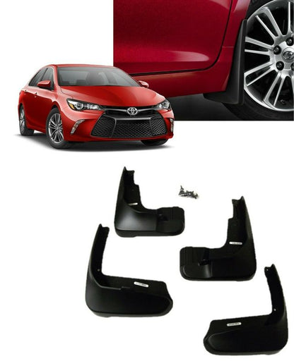 2015-2017 CAMRY MUDGUARDS MUD FLAPS BLACK TOYOTA GENUINE OEM NEW 4PC W/HARDWARE