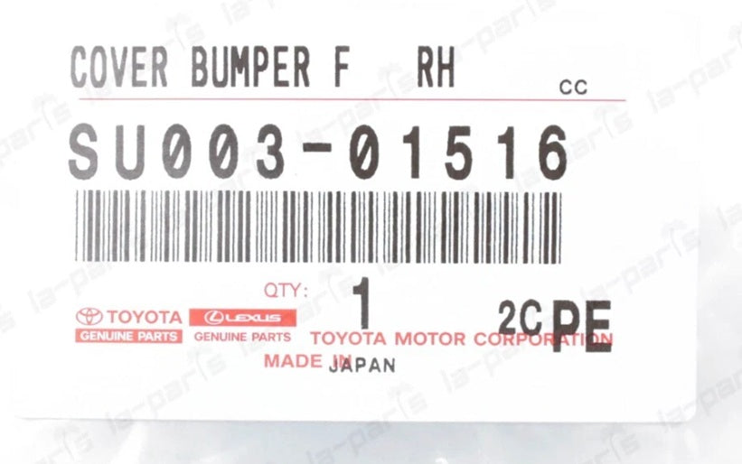 OEM SCION FR-S BUMPER HOLE COVER SU003-01516 FITS 2013-2016 PASSENGER SIDE