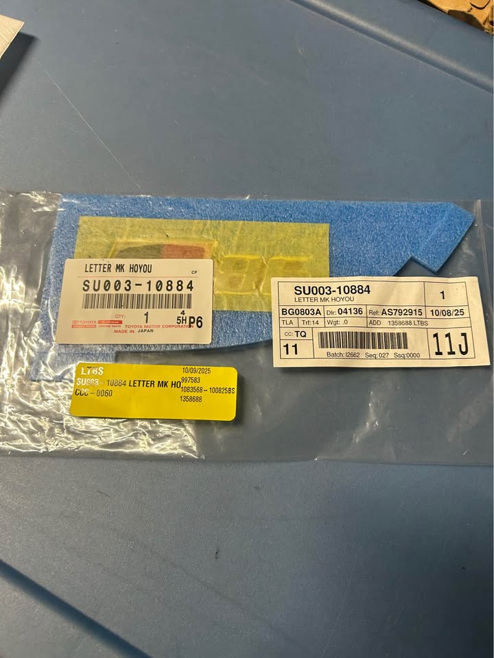 OEM Toyota SU003-10884 22-25 GR86 Rear Gazoo Racing GR Emblem Badge Genuine