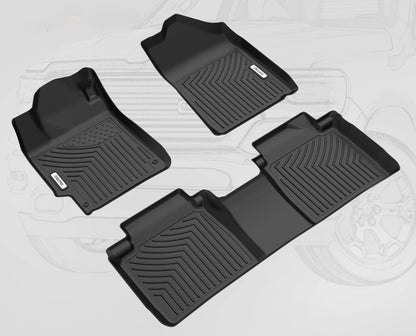 Generic Floor Mat Liner for 2007-2011 Toyota Camry 3D Molded TPE Rubber All Weather