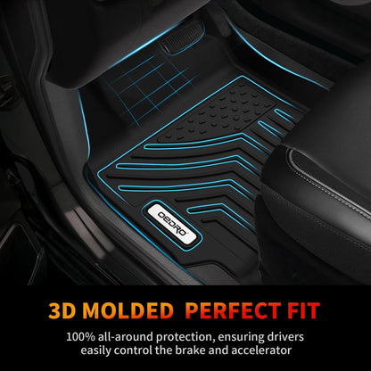Generic Floor Mat Liner for 2007-2011 Toyota Camry 3D Molded TPE Rubber All Weather