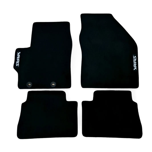 For Toyota Yaris Carpet Car Floor Mats 2020-2025 generic Quality Velour Auto Rugs