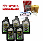 Oil SAE 0W-20 Synthetic Motor With Oil Filter Fit For 5 Pack Genuine Toyota