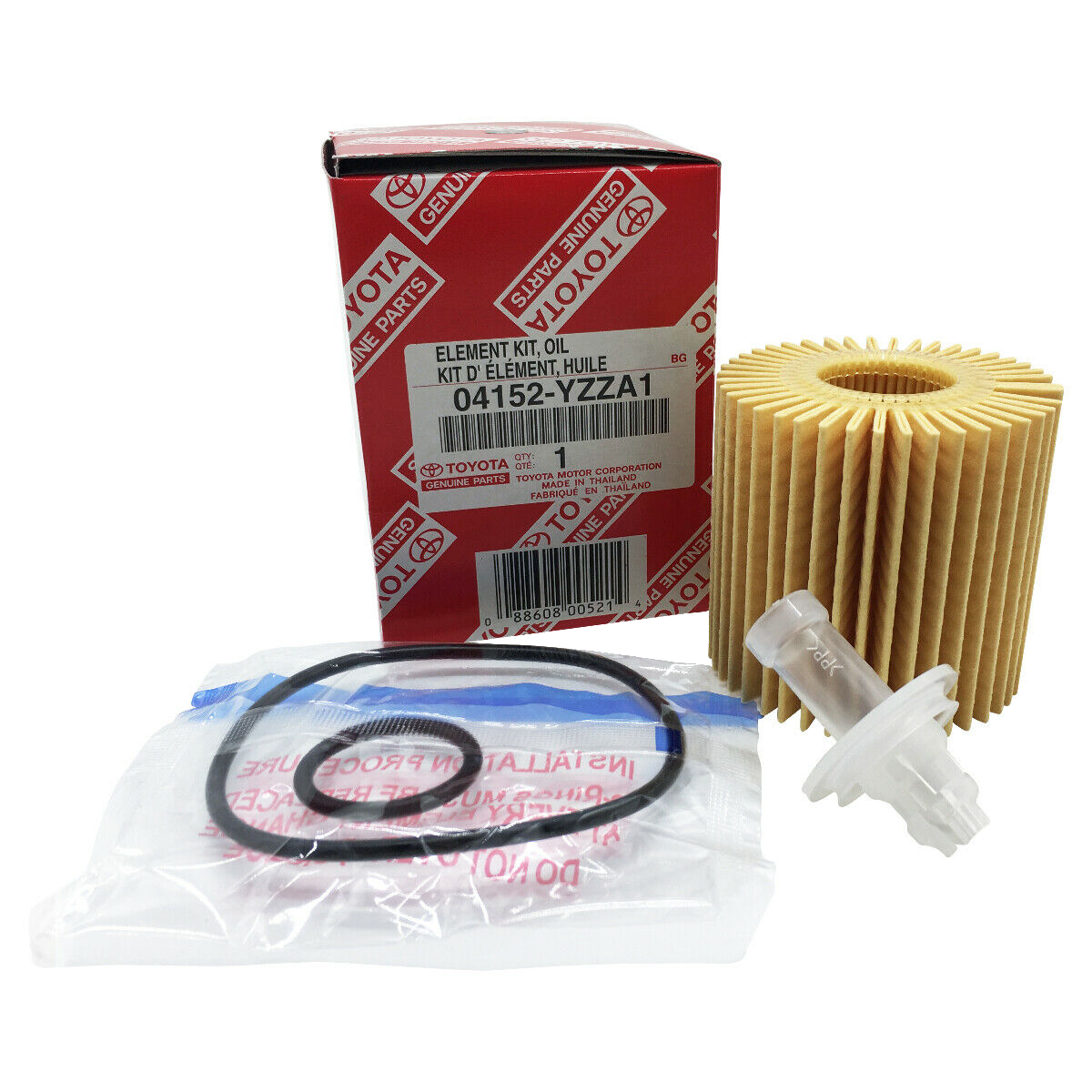 Oil SAE 0W-20 Synthetic Motor With Oil Filter Fit For 5 Pack Genuine Toyota