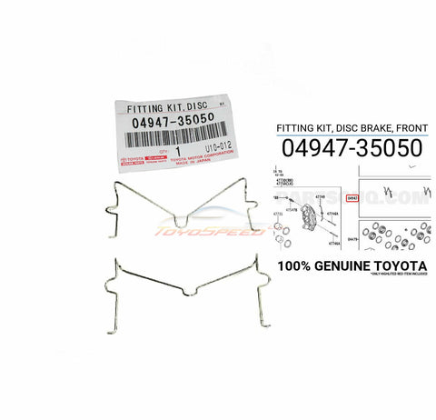 Brake Pads Hardware Kit OEM Fit For Toyota 4Runner FJ Cruiser