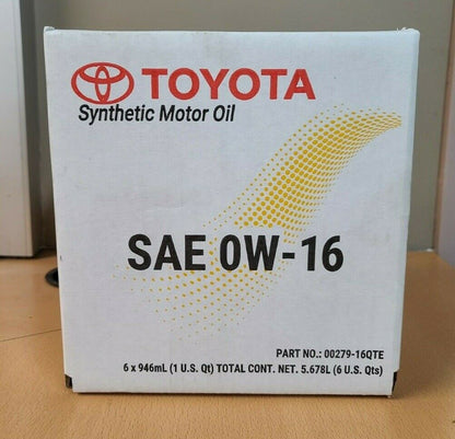 0W16 Motor Oil 4 Quarts With Oil Filter Change Fit For Toyota Rav4 Camry