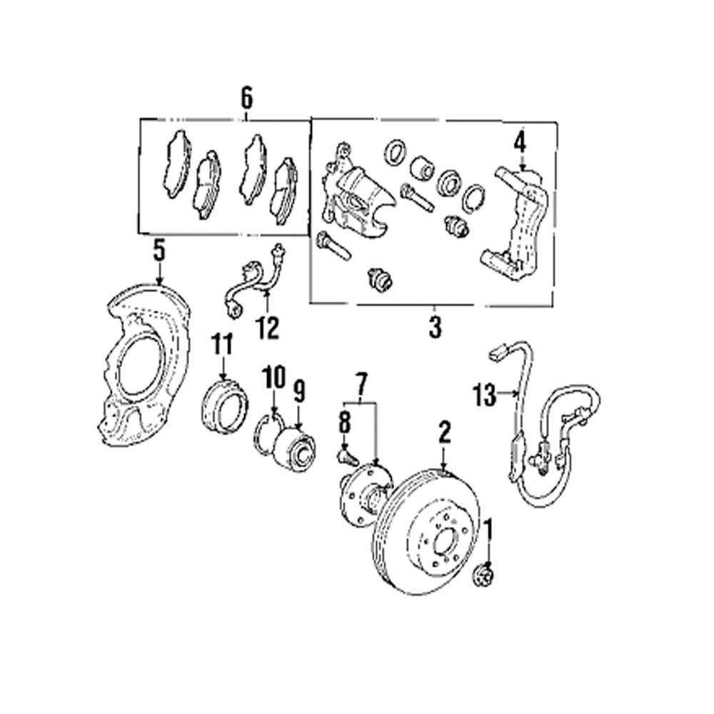 Brake Pads TOYOTA Tacoma Avalon Sienna Camry Front Set 04465-33350 GENUINE OEM Genuine