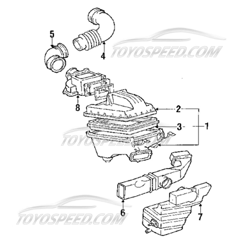 Toyota Lexus 178017402083 Genuine OEM Air Filter Engine MR2 RAV4