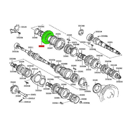 Gear, 1ST Yaris 06-11 Scion XA 03-06 Corolla AE92 89-92 OEM GENUINE 33032-12060