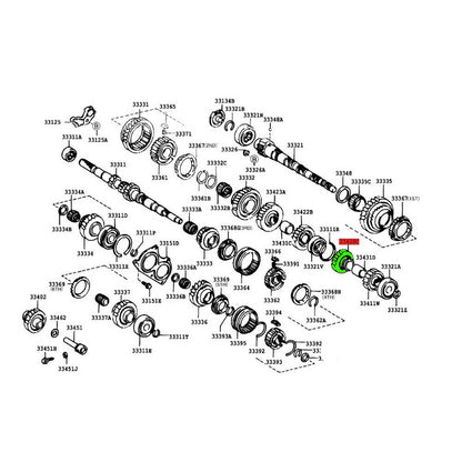 Gear, Reverse Idler Toyota Corolla Matrix Celica 99-05 OEM GENUINE 33428-12090