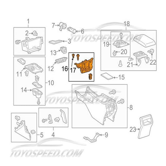 Toyota 5880106270 Genuine OEM Storage Box