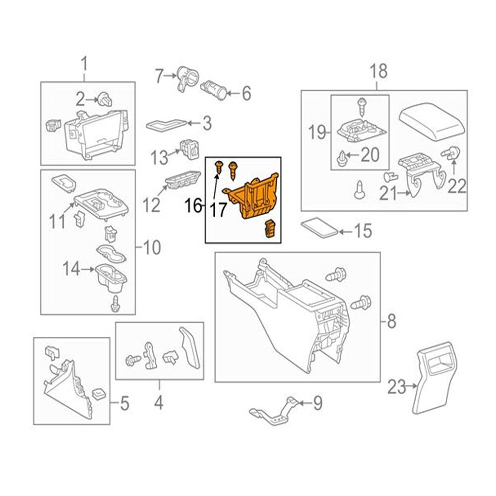 Toyota 5880106270 Genuine OEM Storage Box