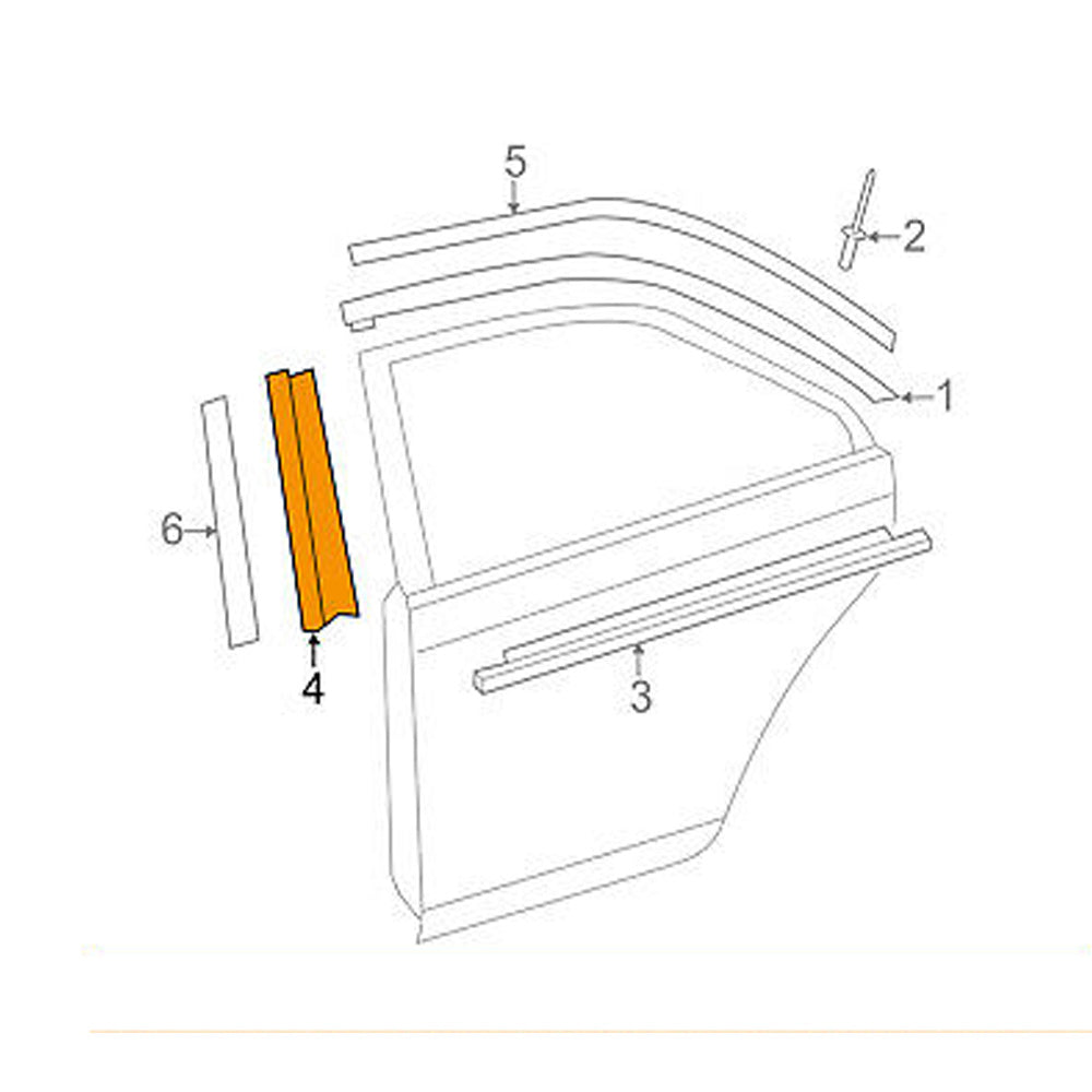 Toyota Genuine OEM Window Molding  7576106080