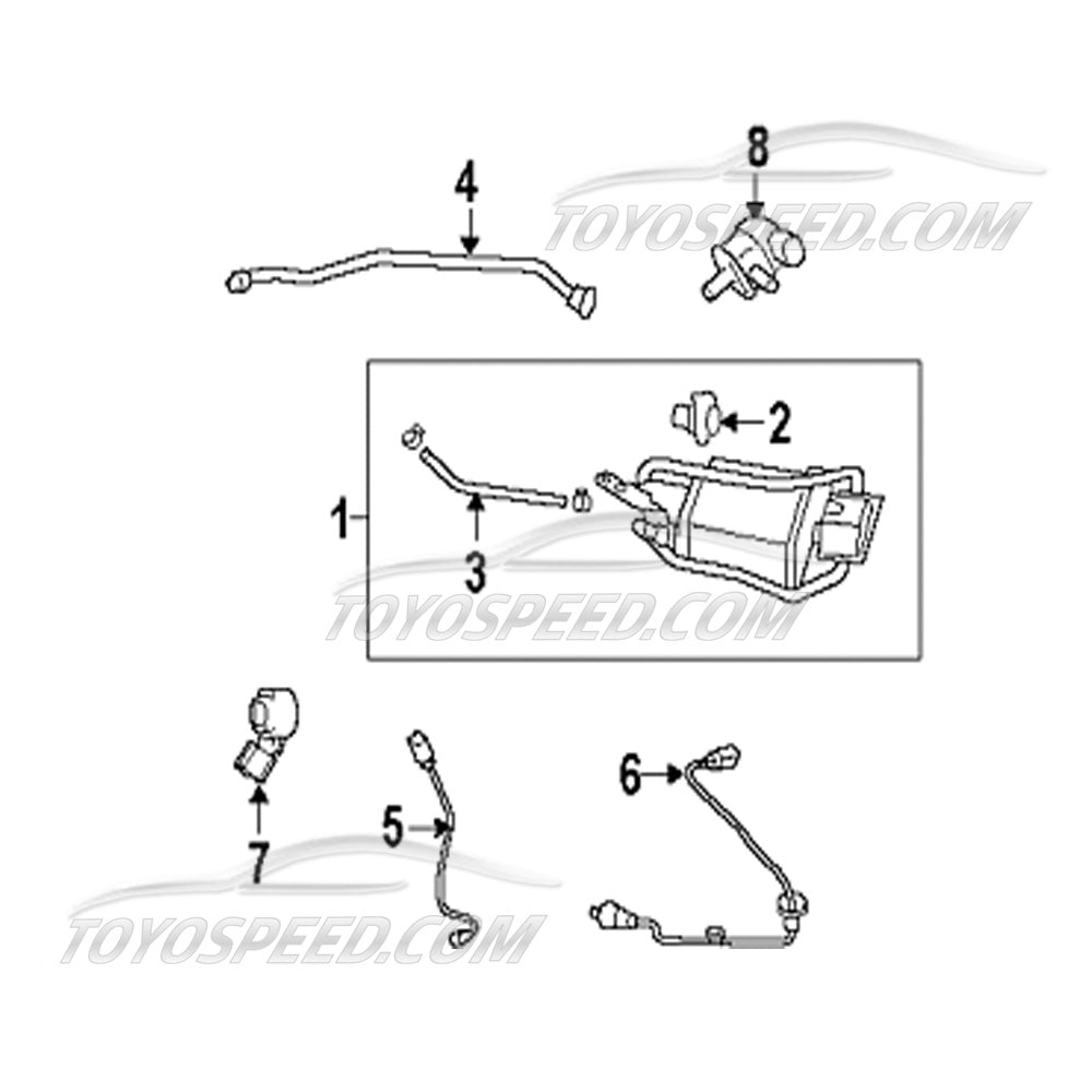 Toyota Genuine OEM Vent Hose  7740402080