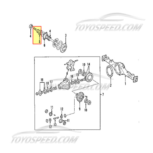 Rear Bearing Toyota Tacoma Tundra 4runner 2000-2004 GENUINE OEM