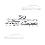 Stickers Silver Decals Land Cruiser Serie FZJ71 FJ70 50TH Anniversary PAIR