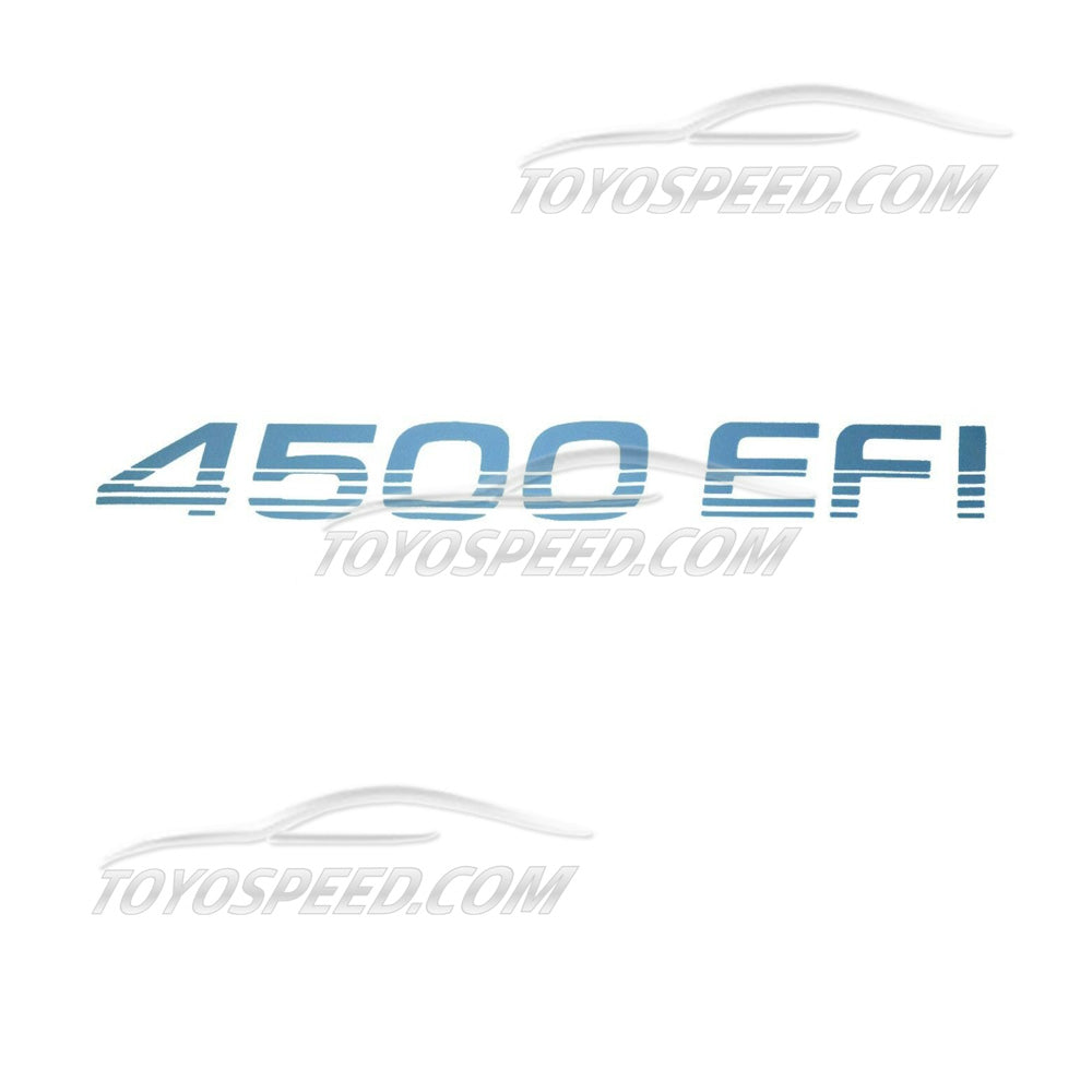 Sticker Silver, 4500 EFI Decal FZJ71 SERIE 100 105 Fit For Toyota Land Cruiser, Machito, code: KIT4500EFIP