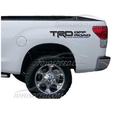 TRD Off Road Decals FIT for Toyota Tacoma Tundra Truck Sticker Set 1 Pair Black Matte
